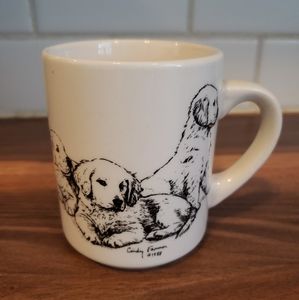 Vintage Cindy Farmer 1988 Ceramic Coffee Mug Retriever